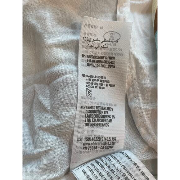 Abercrombie & Fitch Spaghetti Strap Dress – Brown/Blue/White – Size M – EUC - Picture 8 of 9